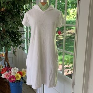 XHILARATION White Hooded Cover-up